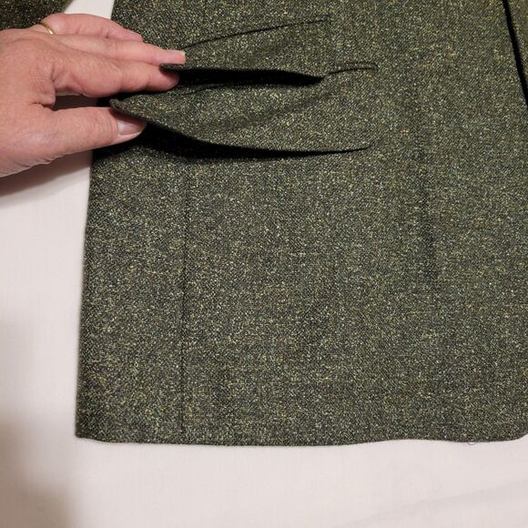 Versace Classic V2 Vintage Men's Two-piece Suit Wool Silk Olive Green Size 42R - Picture 5 of 16